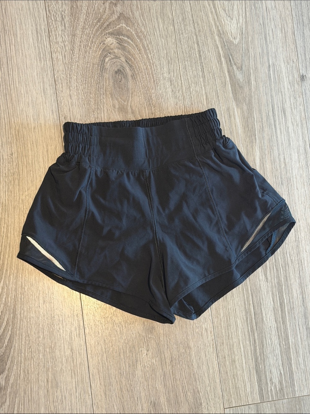 lululemon athletica Black Women's Athletic Shorts with Side Slits